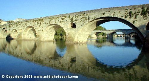 The 12th Century bridge across the Orb